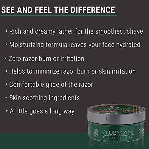 Clubman Shave Soap – Classic Shaving Soap for Men, Smooth & Comfortable Shave, Premium Men’s Grooming, 2.0 oz
