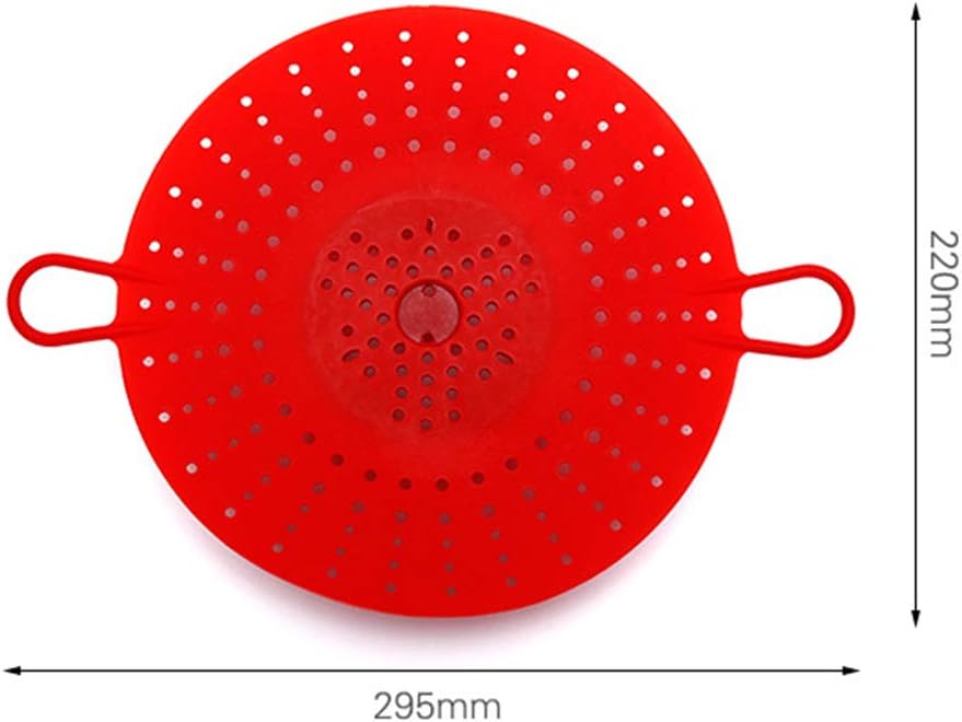 Silicone Vegetable and Food Steamer Basket,Good Grips Silicone Steamer for Instant Pot-8.5 in,Red
