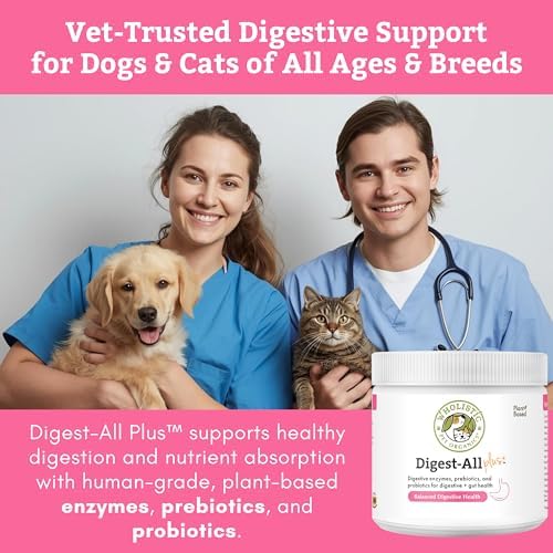 Probiotics for Dogs and Cats for Gut & Digestive Health | 2 Oz | 57 Scoops | 10B CFUs for Digestion, Nutrient Absorption, and Gut Balance | Cat & Dog Probiotics with Prebiotics and Digestive Enzymes
