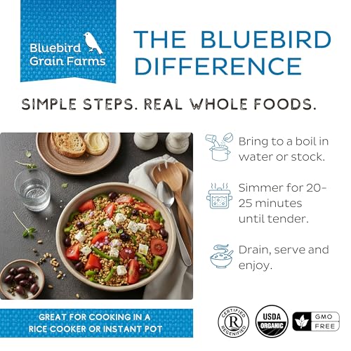 Bluebird Grain Farms Organic Whole Grain Einkorn, 1 Lb.