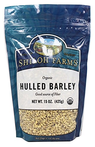 Organic Hulled Barley Grain from Shiloh Farms - 15 oz Pouch | Organic pantry staple for baking, cooking