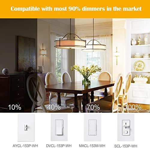 12 Pack E12 LED Edison Bulbs, 4W Dimmable T6, 2700K Warm White | Equal 40W, Dimmable T6 T25 LED Bulb, 420lm, No flicker, Candelabra light bulb for Chandelier, Ceiling Fan, Not E26 Base