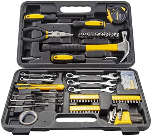 CARTMAN 148-Piece Automotive And Household Tool Set, Blue Repair Kit Case