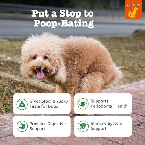 Zesty Paws Chew No Poo Bites for Dogs - Coprophagia Relief - Stool Eating Deterrent Soft Chews for Dogs - Gut