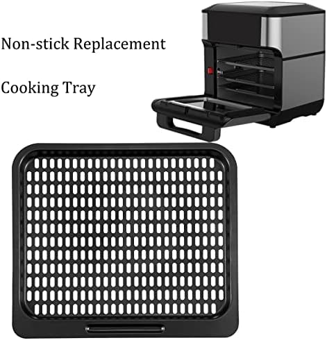 Cooking Tray for Instant Vortex Plus 10 Quart Air Fryer, 3 Pcs Replacement Parts for Innsky 10.6 Qt Oven, Nonstic Cooking Rack