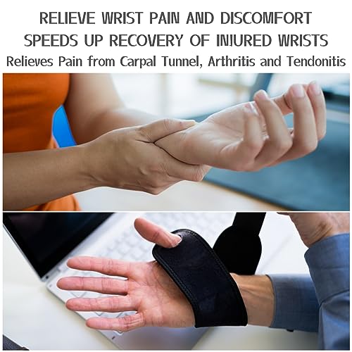 2-Pack Universal Wrist Braces - Support for Left & Right Hand