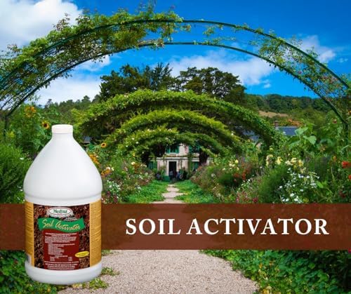 Medina Liquid Soil Activator, 1 Gal | Liquid Fertilizer for Indoor and Outdoor Plants, Promotes Root Growth, Balances Soil Compaction