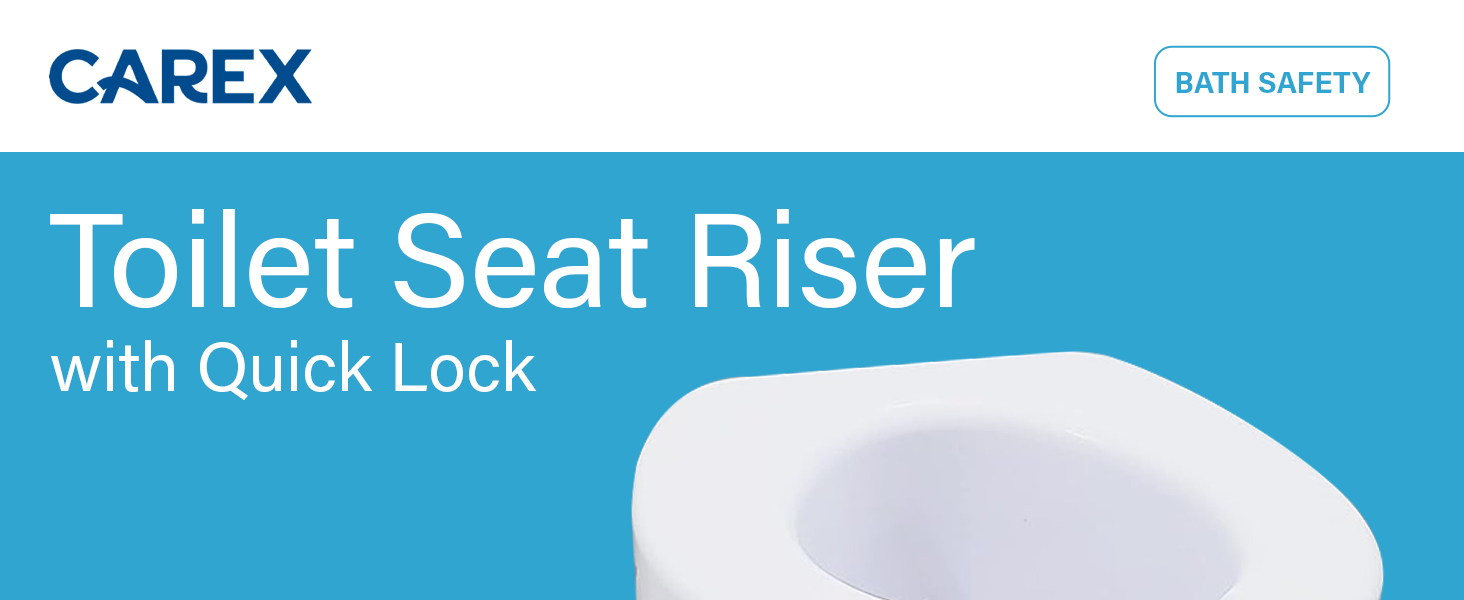Carex Elevated Toilet Seat Riser
