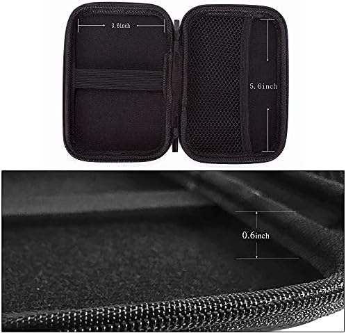 Ginsco Hard Shell Travel Case for Seagate Portable 1/2TB 5TB External Hard Drive, for UnionSine 500GB/1TB Ultra Slim Hard Drive