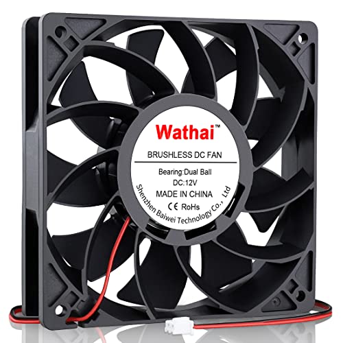 Wathai 120mm x 25mm 12V High Pressure CFM Fan DC Brushless Cooling Fan