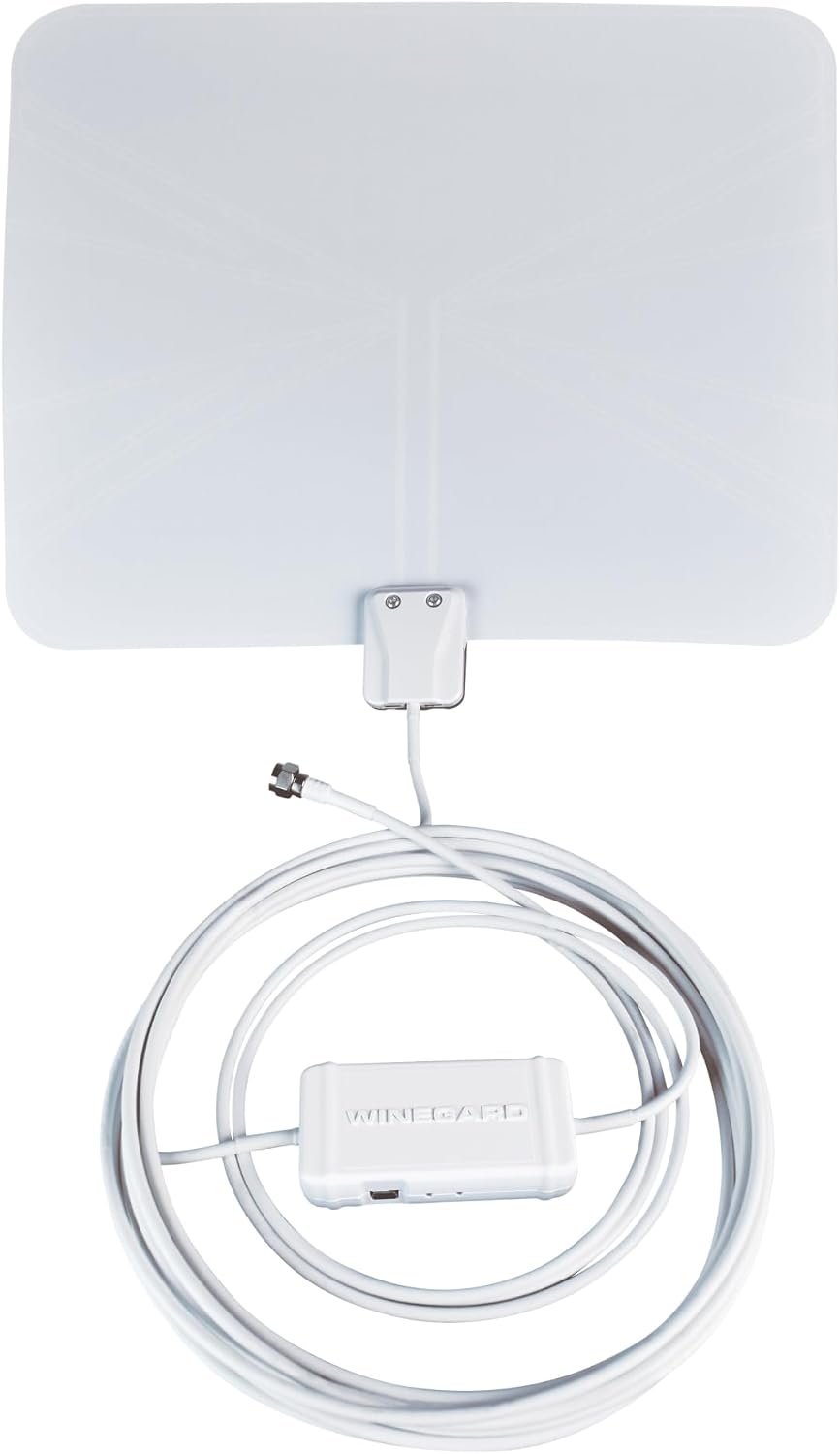Winegard FL-5000 Indoor HD Antenna FlatWave - Non-Amplified VHF/UHF Indoor TV Antenna-Over-the-Air Reception-40 Mile Range-NextGen TV Compatible Ultra-Thin-Dual Color Easy Setup-For Metro Areas
