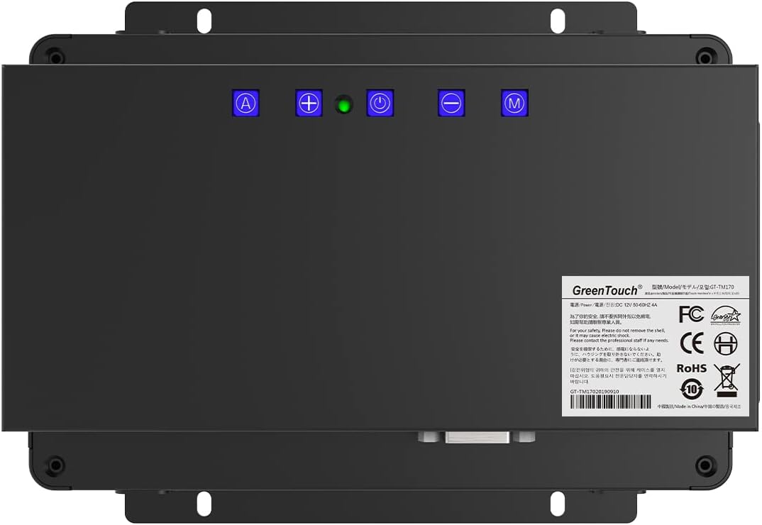 GreenTouch 18.5 Industrial Touch Monitor Open Frame, HDMI/VGA/DVI Interface, Muliti Touch Capacitive Touch Screen Technology