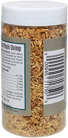 San Francisco Bay Brand Freeze-Dried Mysis Shrimp - Premium Fish Food for Live Fish, Shrimp Food