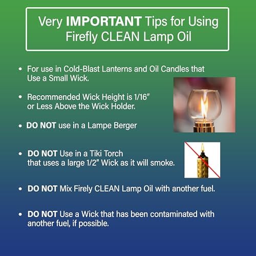 Firefly Fuel - Lamp Oil & Tiki Torch Fuel - Clean Burning, 1 Gallon