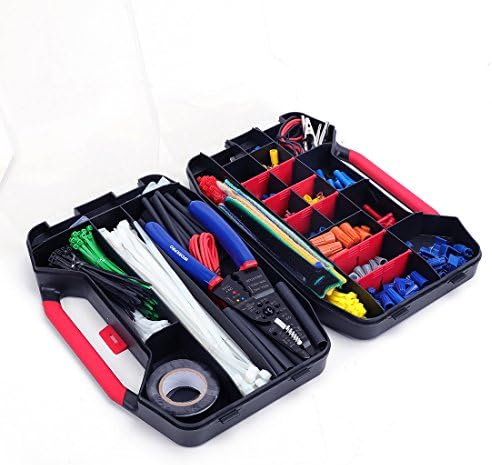 WORKPRO Crimping Tool Kit with 582PCS Heat Shrink Wire Connectors | Electrical Wire Terminals for AWG 22-10, 3-in-1 Wire Strippers Cutters & Crimpers