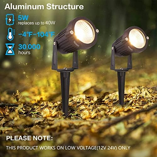 ZUCKEO Low Voltage Landscape Lights LED Landscape Lighting