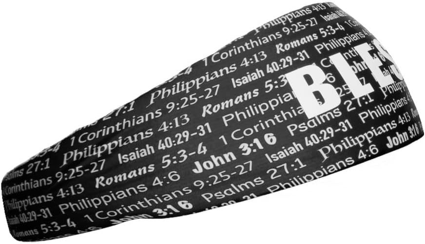 40+ Designs! Unisex Headband/Sweatband. Best for Sports, Fitness, Working Out, Yoga. Tapered Design