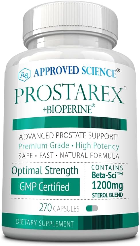 Approved Science Prostarex - Advanced Prostate Supplements for Men – Prostate, Bladder & Urinary Health Support with Saw Palmetto