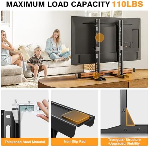 TAVR Universal Table Top TV Stand Mount, TV Legs for Most 20-75 Inch TVs