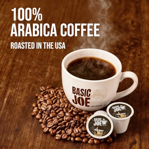 Basic Joe Coffee Pods, Medium Roast, 80 Count K-Cup, 100% Arabica
