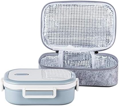 Lille Home Stainless Steel Lunch Box, 22oz Leakproof Bento Box for Adult
