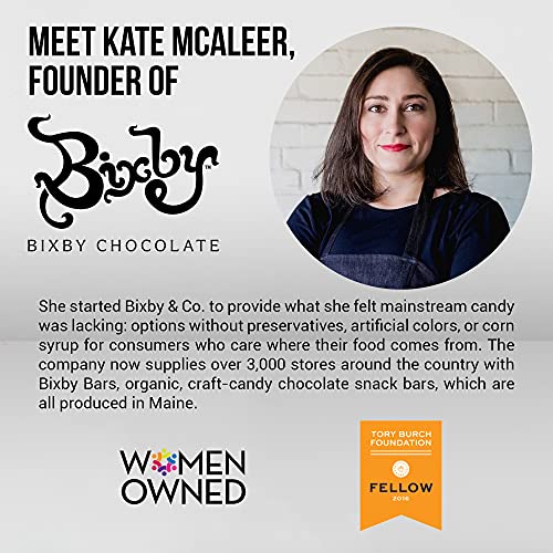 Bixby 12 Bars of Organic Milk Chocolate - Gluten Free Peanut Butter and Real Sea Salt - Non GMO Kosher Protein Snack with Clean Ingredients