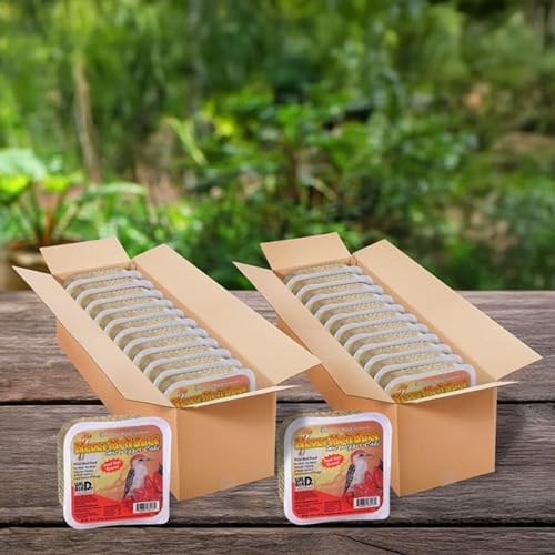 BestNest Set of 24 Pine Tree Never Melt Hot Pepper Suet Cakes, 12 oz. Each