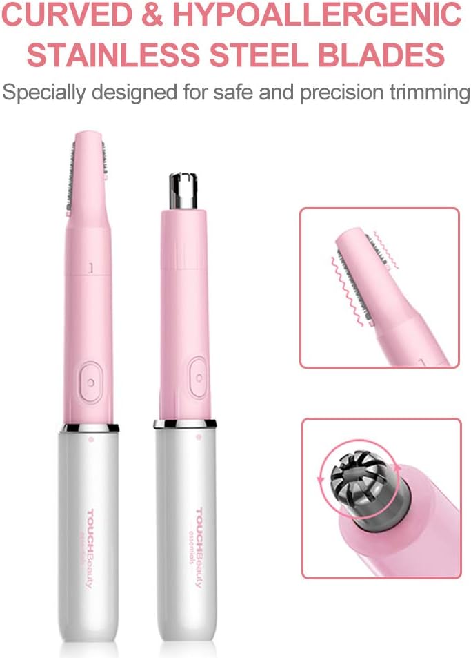 TOUCHBeauty Hair Trimmer for Face Eyebrow Nose Ear Body Hair Trimming