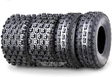 WANDA Sport ATV Tires Set 21x8-9 Front & 22x10-10 Rear /4PR GNCC Race Tires | Designed for Grand National Cross Country Series Race