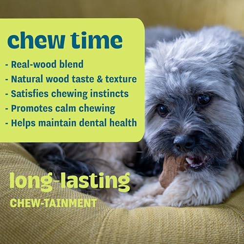 Pupstages Super Dogwood Stick Dog Chew Toy, Made in USA, X-Small, 6"