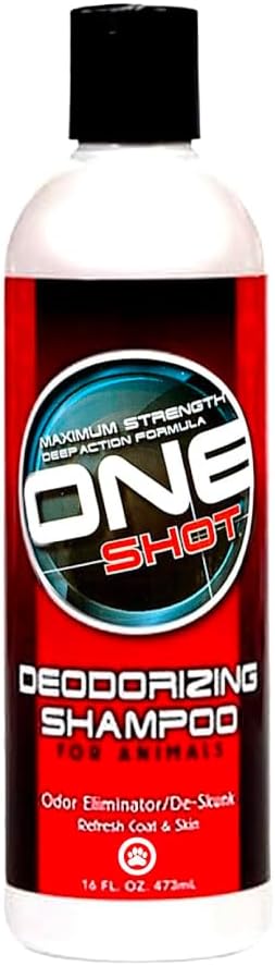 Best Shot One Shot Deodorizing Shampoo, Coat and Skincare Product for Dogs, Cats, and Horses, Eliminates Foul Odors, 1 Gallon