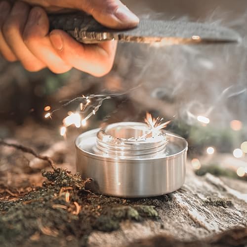 The Pathfinder School Stainless Steel Alcohol Camp Cooking Pack Stove