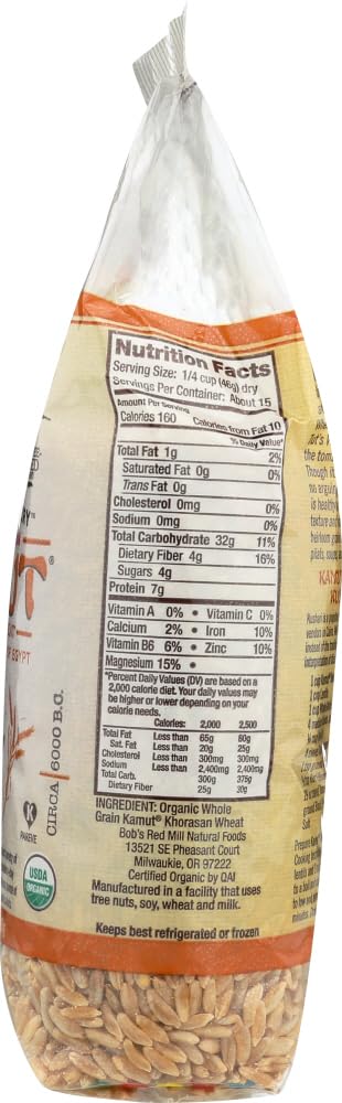 Bob's Red Mill Organic Kamut Khorasan Berries, 24 Oz (4 Pack)