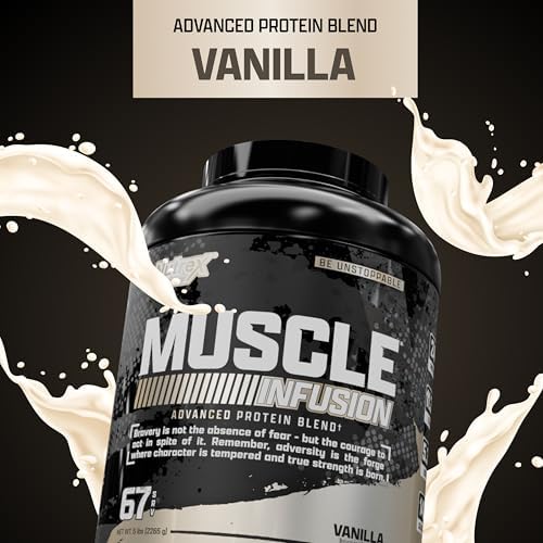 Nutrex Research Vanilla Whey Protein Powder for Men and Women Muscle Recovery Support