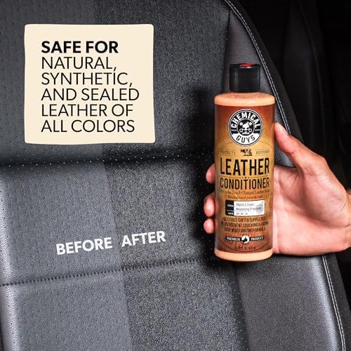 Chemical Guys, 9-Piece Leather Cleaner & Conditioner Kit for Car Interiors | Cleans then conditions seats, furniture, jackets and boots
