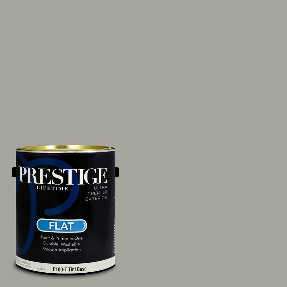 PRESTIGE Paints Exterior Paint and Primer In One, 1-Gallon, Satin, Comparable Match of Sherwin Williams* Ripe Olive*