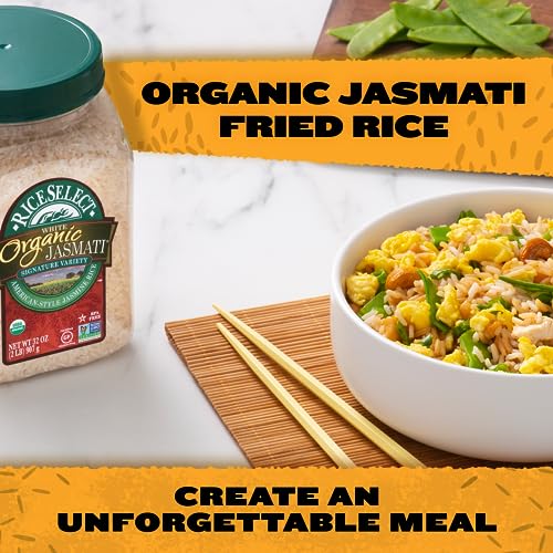 RiceSelect Organic Texmati White Rice, Long-Grain Basmati Rice