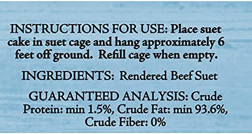 Heath Outdoor Products DD-10 Natural Pure Suet Cake, Case Of 12 , 11.25-Ounce