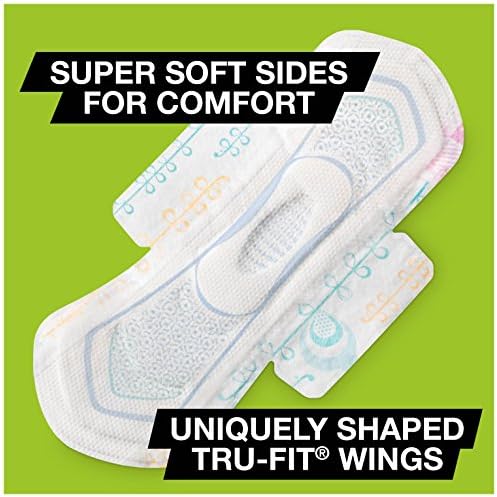 U by Kotex Cleanwear Ultra Thin Pads with Wings, Heavy Flow, 32 Count