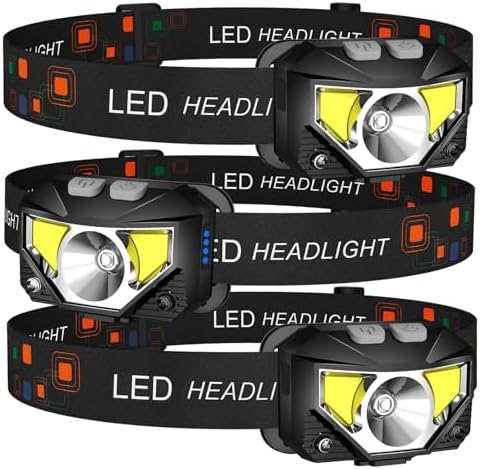 LHKNL Headlamp Flashlight, Lumen Bright Head Lamps LED Rechargeable Camping