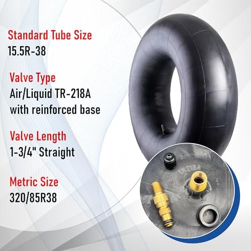 Trans American Rubber Tractor/Implement Inner Tube with TR-218A Valve Stem (11.2R-24/12.4R-24)