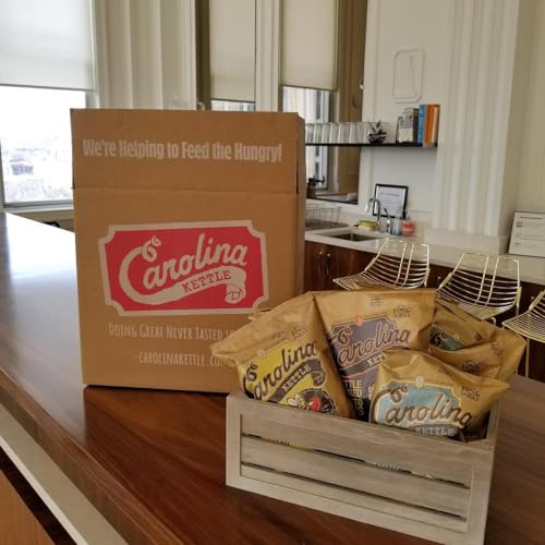 Carolina Kettle Chips | Kettle Cooked Potato Chips | Kosher - Gluten Free Chips Fit For Healthy School Snacks | With Irresistible Crunch and Bold