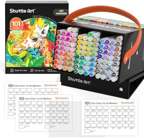 Shuttle Art 101 Colors Alcohol Markers