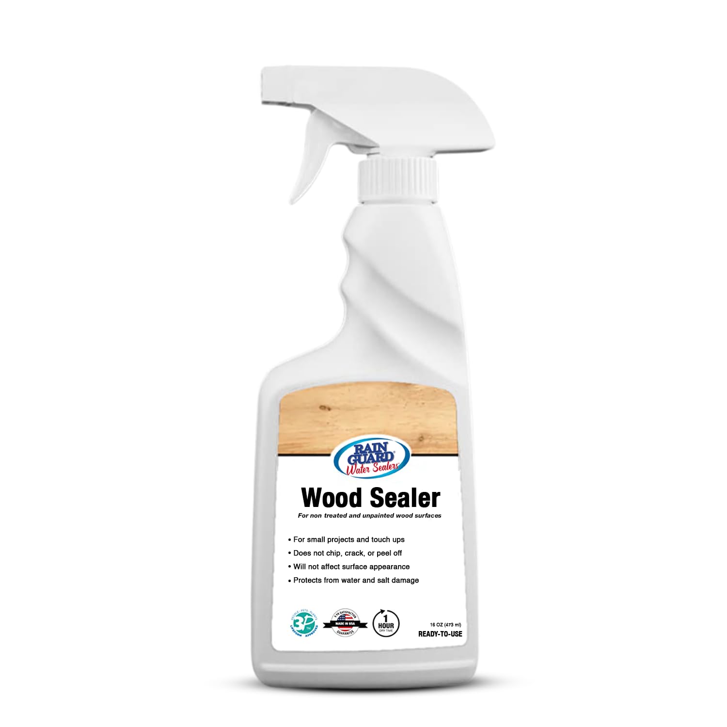 Rain Guard Wood Sealer Concentrate | Makes 2 Gallon | Protects Wood from Water Damage, Rotting, and Stains | Water Based Silane/Siloxane | Eco-Friendly | VOC-Free | Natural Finish