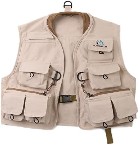 M MAXIMUMCATCH Maxcatch Fly Fishing Vest Pack, Cotton
