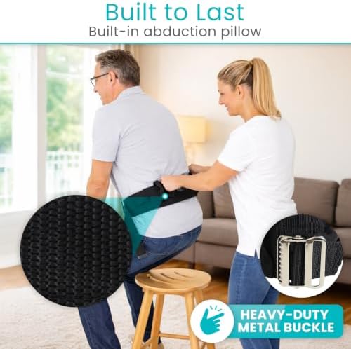 Vive Gait Belt (350lbs) Transfer Belt with Handles - Medical Nursing Safety Patient Assist - Bariatric, Elderly, Handicap
