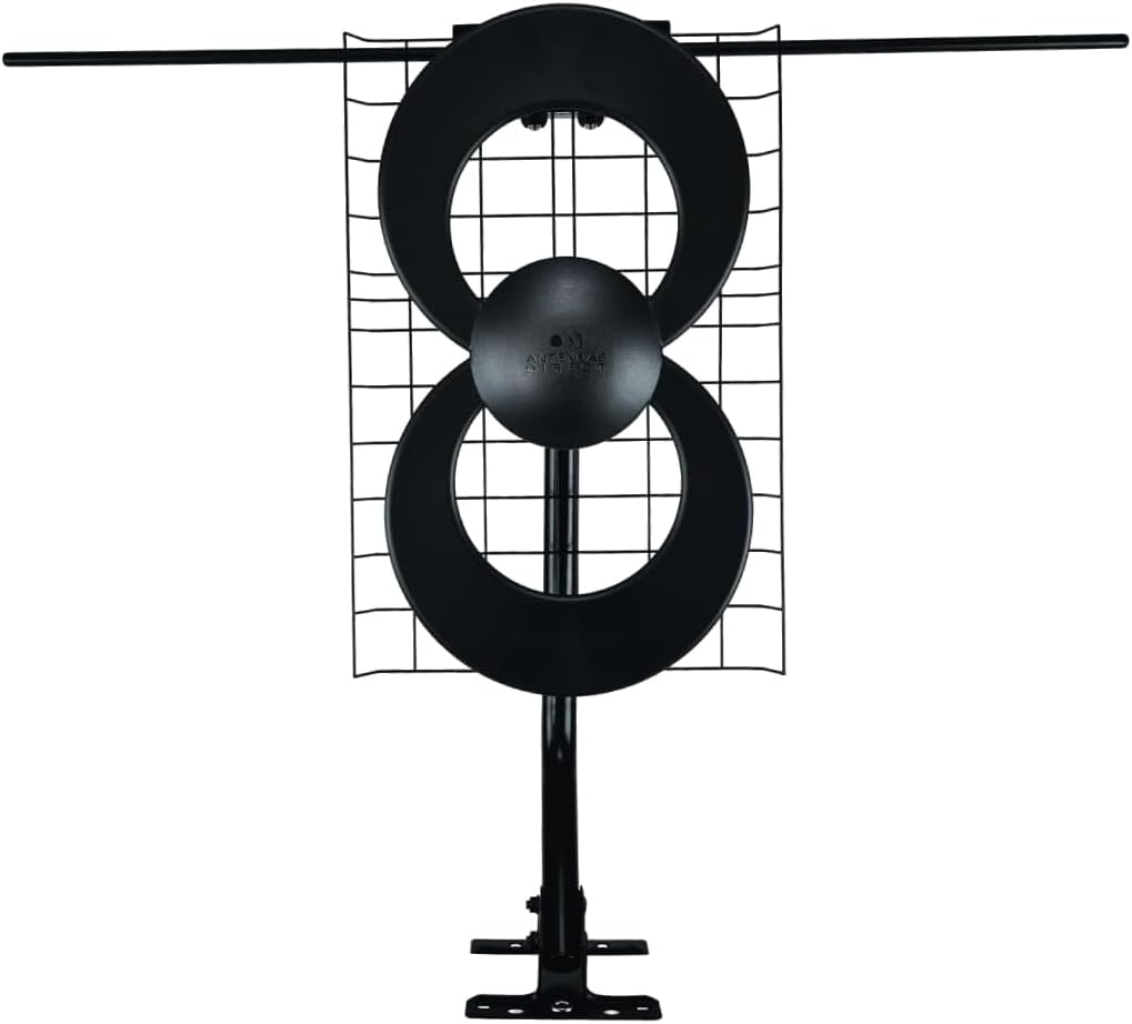 Antennas Direct ClearStream 2V Indoor Outdoor TV Antenna UHF VHF Multi-Directional, 60+ Mile Range, 4K 8K UHD, NEXTGEN TV – w/Reflector, 20-inch Mast