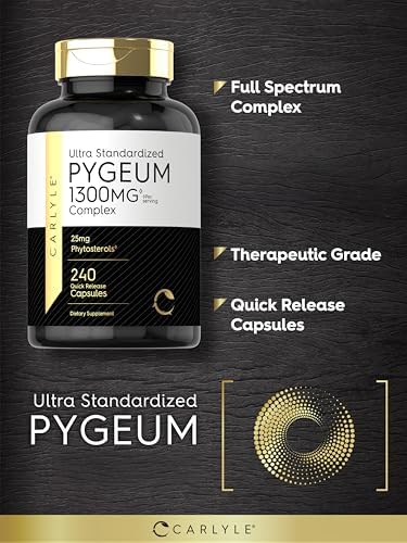 Carlyle Pygeum Supplement | 240 Capsules | with Africanum Bark Extract