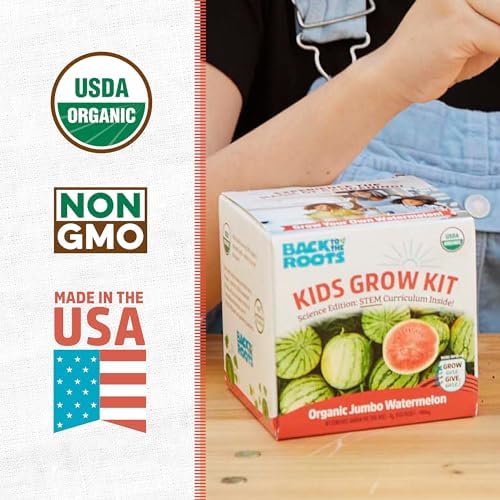 Back to the Roots Sunflower Organic Windowsill Planter Kit - Grows Year Round, Includes Everything Needed for Planting