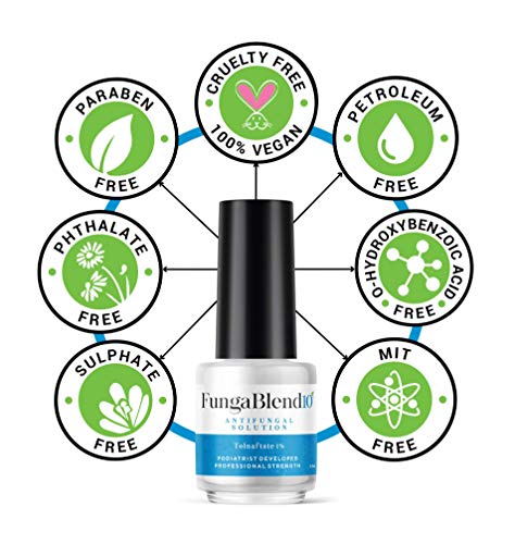 FungaBlend 10 - Antifungal Medication:1% Tolnaftate and 10 Plant Medicines -Toenail Fungus Treatment for Nail Repair Gel, Athletes Foot, Jock Itch